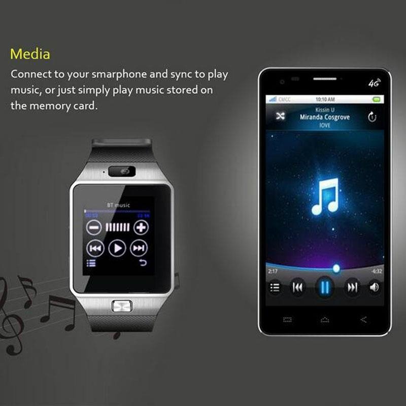  Newest Bluetooth Smartwatch anti lost smart watch DZ09 for Samsung S4/Note3  5