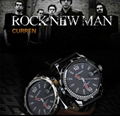 Top Brand Luxury Wristwatches Men Military Leather Sports Watch Auto Date