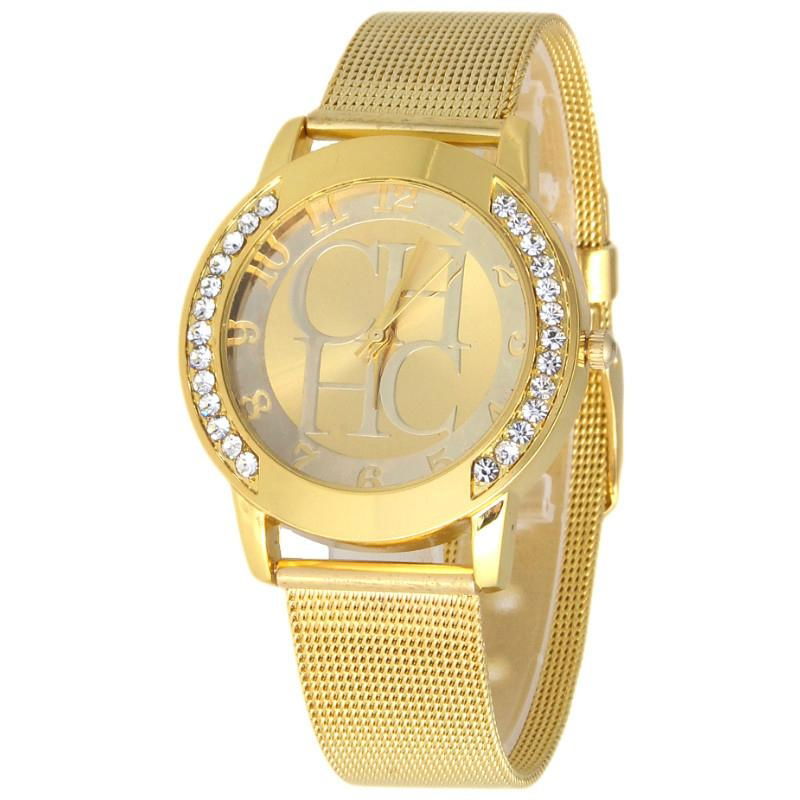 2015 Fashion Rhinestones Top Brand Wristwatches High Luxury  women Quarz  Watch