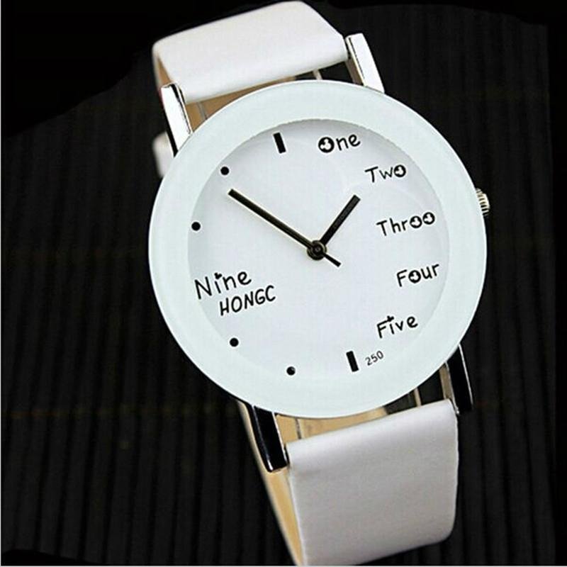 Relojes mujer 2015 ladies leather watches women's fashion loose-fitting dress qu