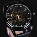 Royal Diamond Design Black Gold Watch Mens Watches Top Brand Luxury  2