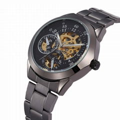 Luxury Black Shenhua Chronograph Clock