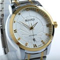 High Quality Waterproof Watches Men Full Stainless Steel Clear Mineral Glass Lux 3