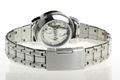 Classic Full Stainless Steel Clasp Watch Stamp Calendar Clear Mineral Glass Silv 4