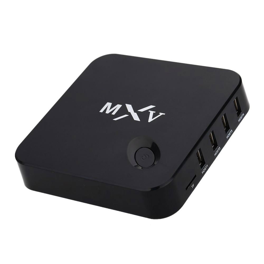 1080P MXV Smart Android 4.4 TV Box Amlogic S805 Quad Core 1.5 GHz 1G / 8G H.265 4