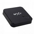 1080P MXV Smart Android 4.4 TV Box Amlogic S805 Quad Core 1.5 GHz 1G / 8G H.265 2