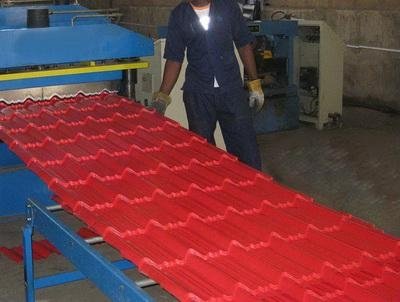 Prepainted Aluminium & Steel Roofing Tile Sheets Roll Forming Machine For Sale