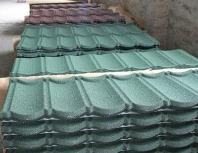 Stone Chip Coated Steel Roof Tiles And Flashing For Sale