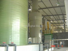 Acid fume suction and Scrubbing tower