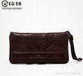 sheepskin big capacity zipper wallet with wrist M3029 2