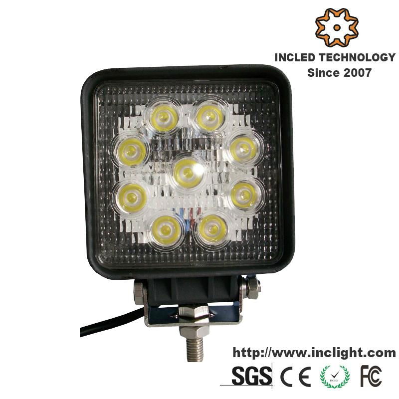 4 Inch 27W 2150lm Square Spotlight LED Worklight 4