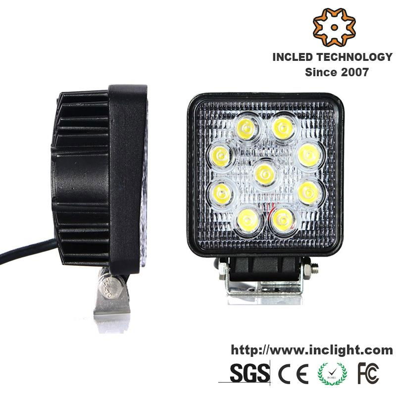 4 Inch 27W 2150lm Square Spotlight LED Worklight 3