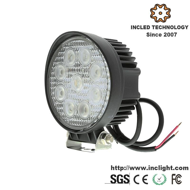 4 Inch 27W 2150lm Square Spotlight LED Worklight 5