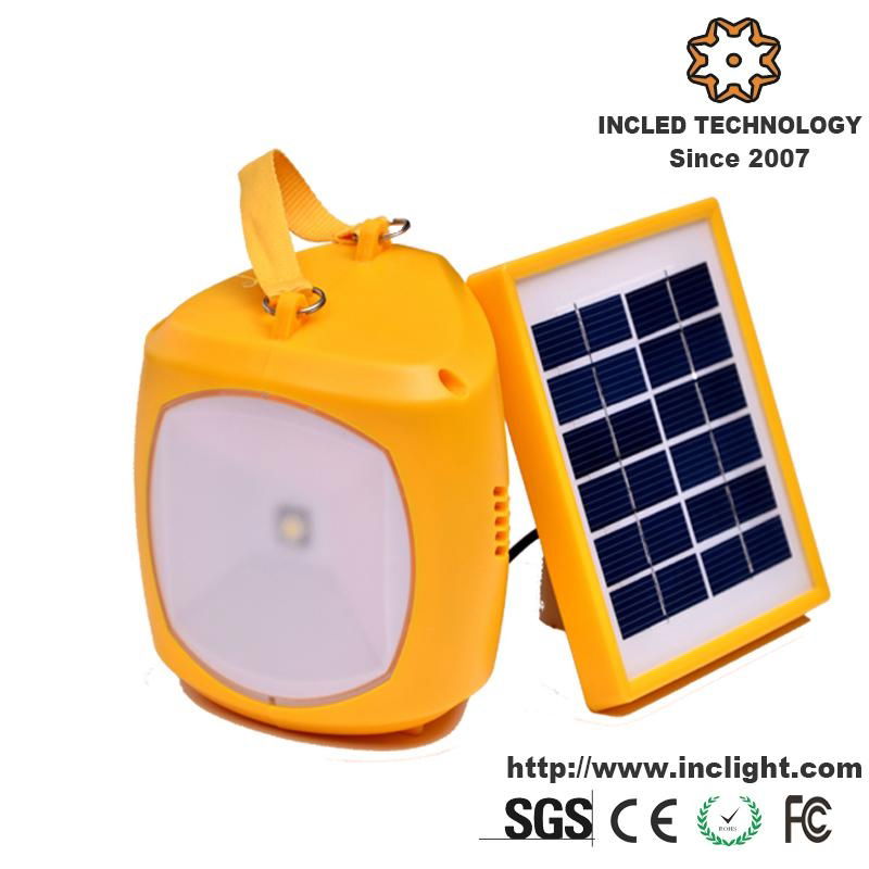 Portable Solar Lantern Camping Light with USB Charger