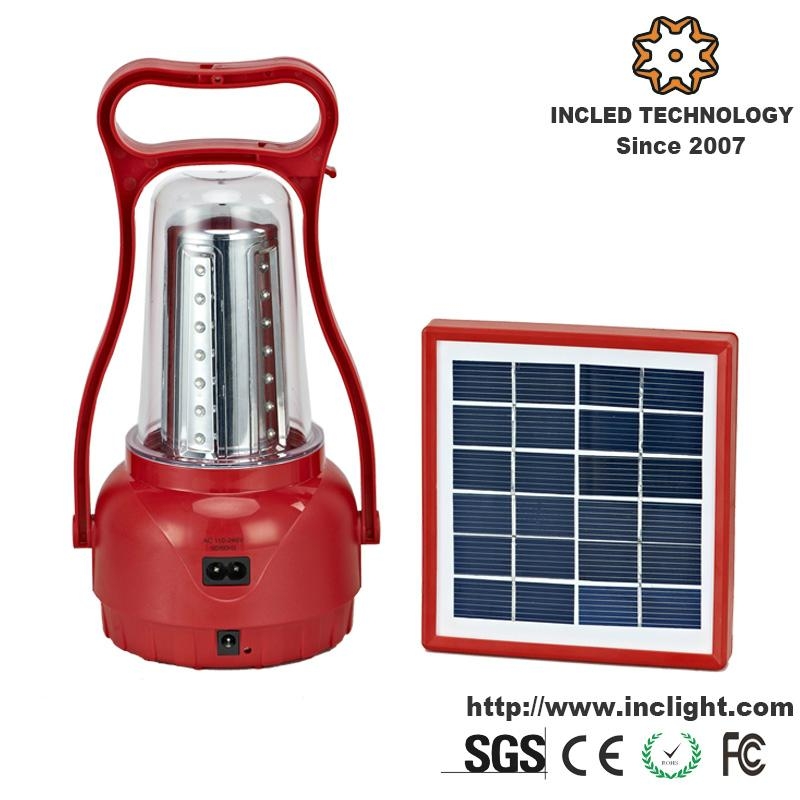 Handle Solar Camping Lantern Light with USB Mobile Charger INCSL01B