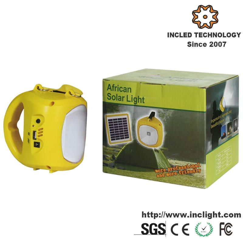 Portable Solar Lantern Camping Light with USB Charger 5