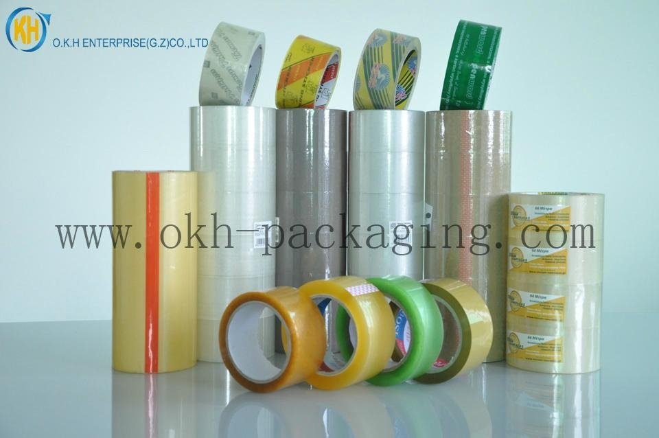Low noise packing tape with good quality