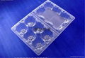 Disposable PVC Blister Plastic Egg Container Clamshell Box 3