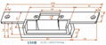 壹佳锁安直销木门电锁口150B-NC/NO