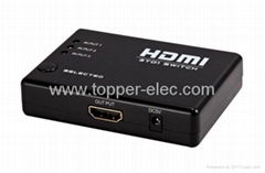 Mini 3x1 HDMI switch with remote control