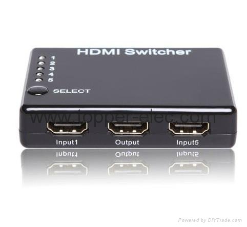 HDMI 1.4 switcher 5 port hdmi switch support 3D 4K x 2K 