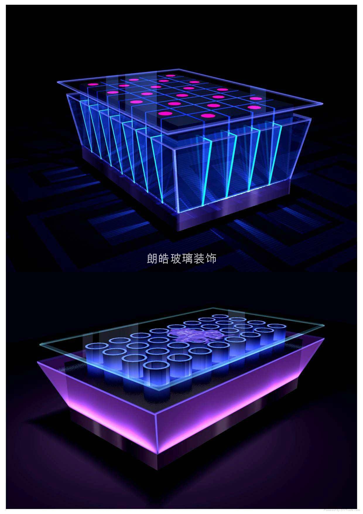 廣州ktv玻璃發光台面茶几 4