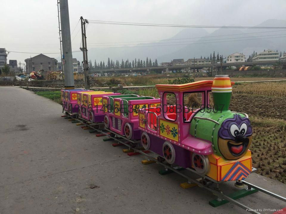Direct selling children's playground small train rail electric square 4