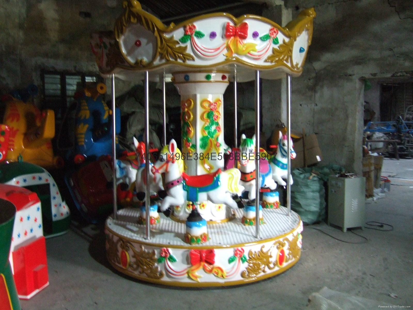 Direct selling amusement small carousel wheel swivel chair 3