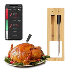 Home Kitchen Household BBQ Digital Phone App Food Smart Meat Thermometer