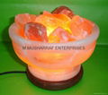 HIMALAYAN ROCK SALT CRYSTAL FIRE BOWL LAMP 1