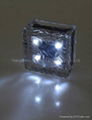 Solar Ice brick light with 4LED