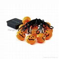 outdoor halloween decoration string light solar or AC or battery powered