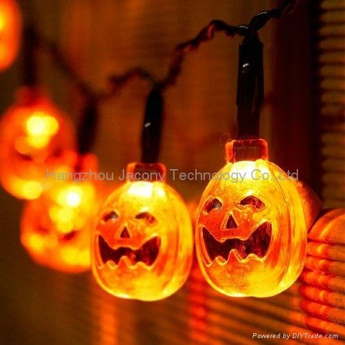 outdoor halloween decoration string light solar or AC or battery powered 4