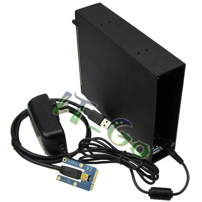 Mini PCIe To Dual PCI Expansion Card Optical Drive Bay Enclosure 4