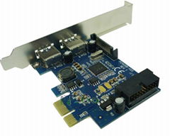 2 Port and 19pin 20pin USB3.0 PCI Express Card