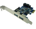 2 Port and 19pin 20pin USB3.0 PCI Express Card 2