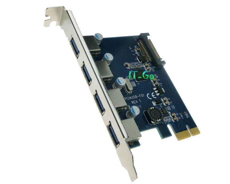 4 Port USB 3.0 PCI-express Card 3