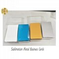 0.45mm Thick Sublimation Aluminum  Business Card