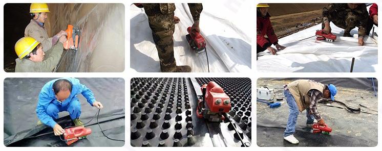 Auto 800W LDPE HDPE Geomembrane Hot Air Welders 4