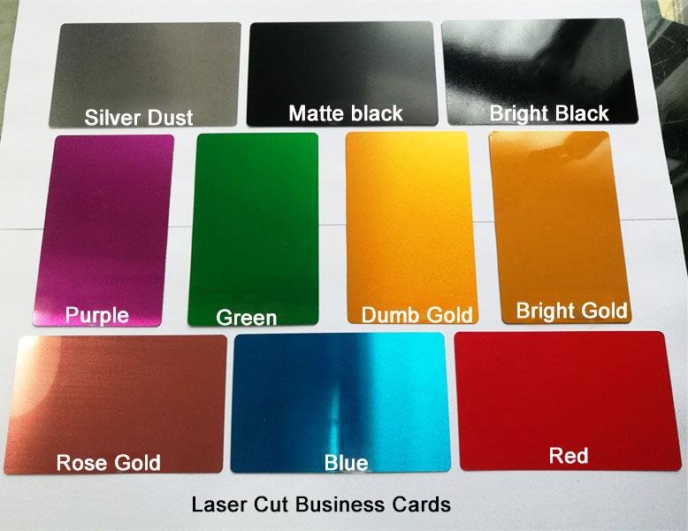 Aluminum  Business Card For Laser Stamp