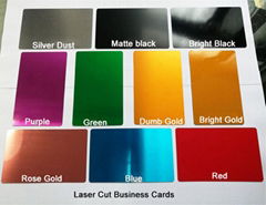 Aluminum  Business Card For Laser Stamp