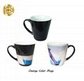 Sublimation Transfer Black Tapered Full Color Change Mug 12OZ 1