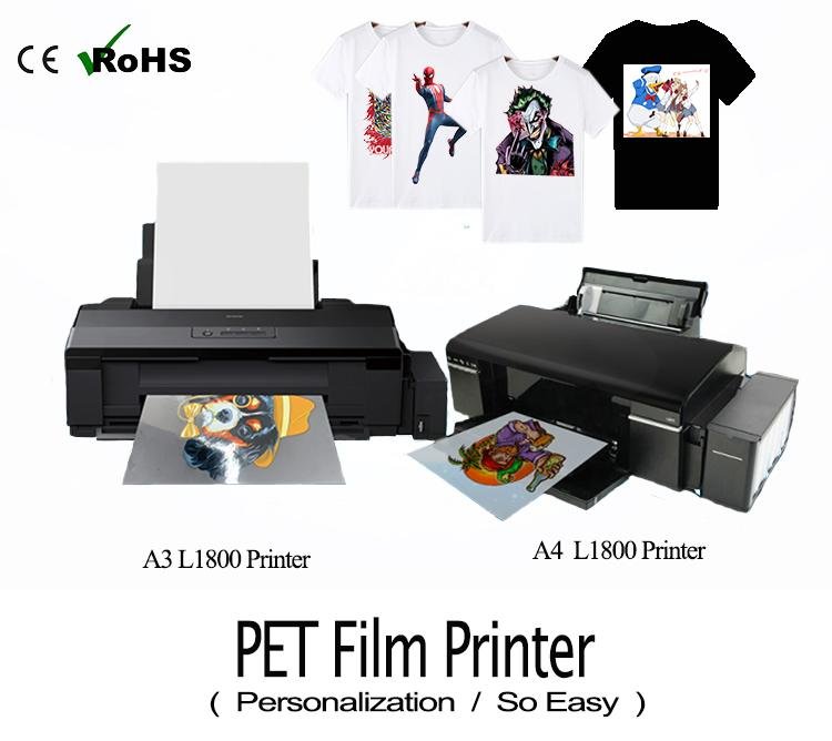 A3 A4 PET Film DTF With Inkjet Printer