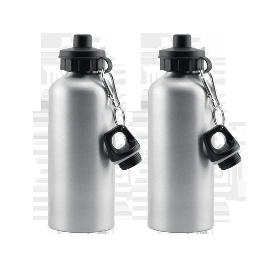 Sublimation Metal Blank Silver Aluminum Bottles 400ml 500ml 600ml