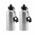 Sublimation Metal Blank Silver Aluminum Bottles 400ml 500ml 600ml 1