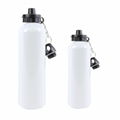 Sublimation Metal Blank Silver Aluminum Bottles 400ml 500ml 600ml 2