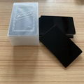 Black Laser Engraving Metal Business Card Blank Laser Cut Aluminum Cards 3