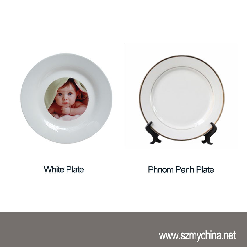 Wholesale Blanks Ceramic Photo Plate For Sublimation Transfer 3