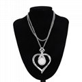 Wholesale Blanks Metal Lover Necklace Pendants For Sublimation Transfer 6