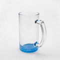 16OZ Colorful Frosted Beer Glass Sublimation Glass Beer Mugs For Bar 4